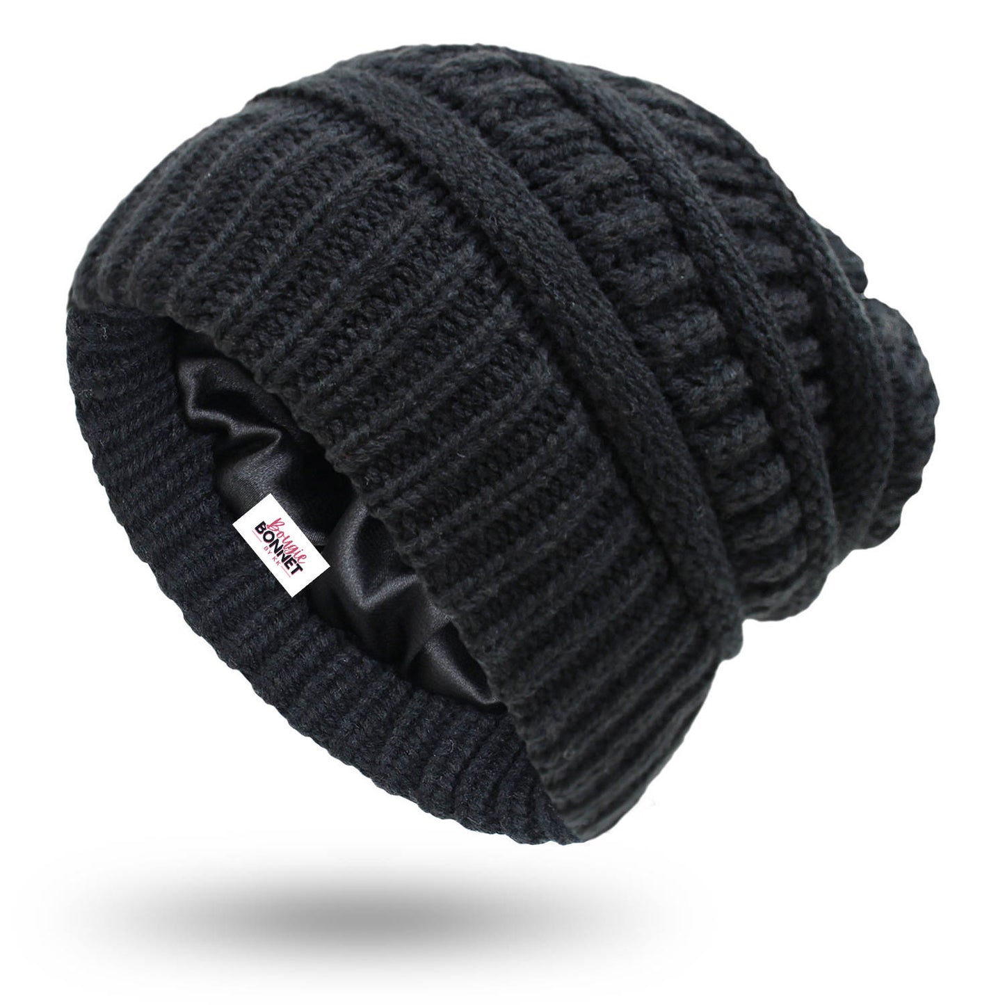 Unisex Knit Satin Lined Skully Bonnet