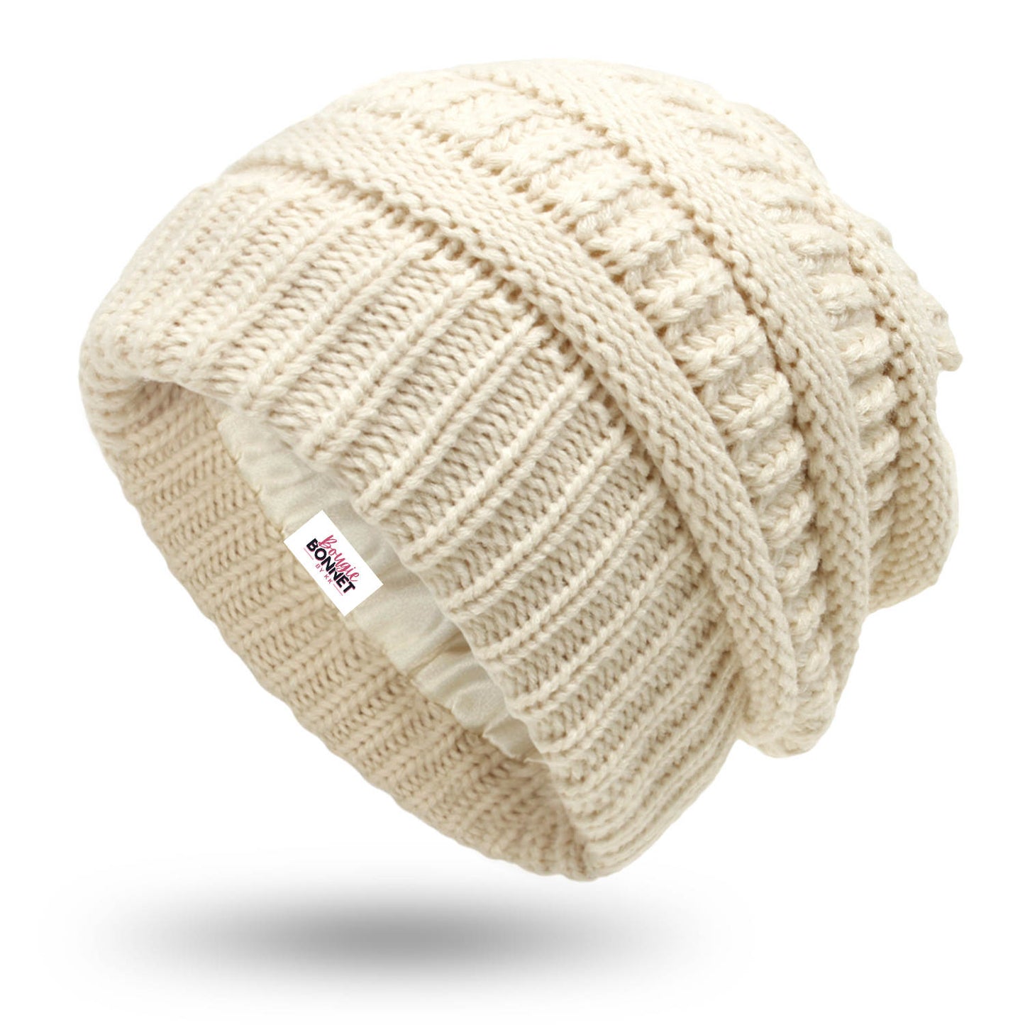 Unisex Knit Satin Lined Skully Bonnet