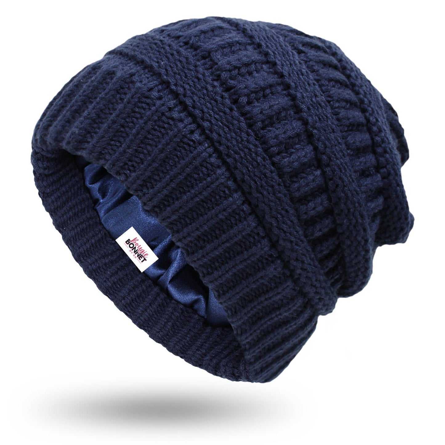 Unisex Knit Satin Lined Skully Bonnet
