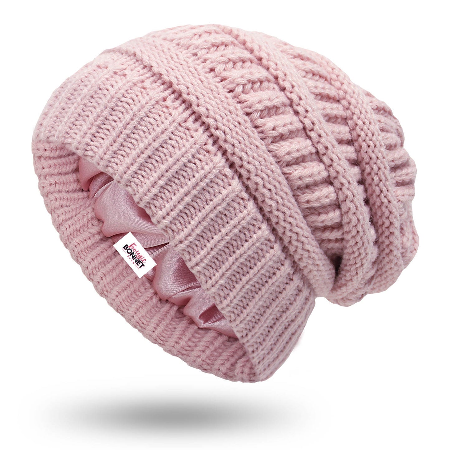 Unisex Knit Satin Lined Skully Bonnet
